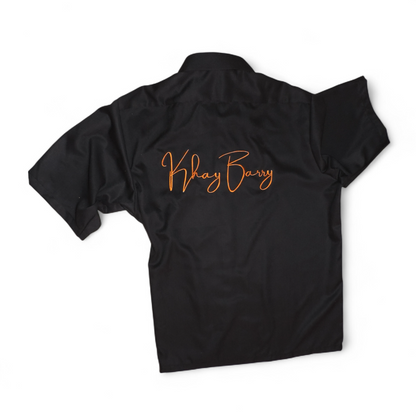 Chemise oversize noire unisexe - Coton 100%| Khay Barry