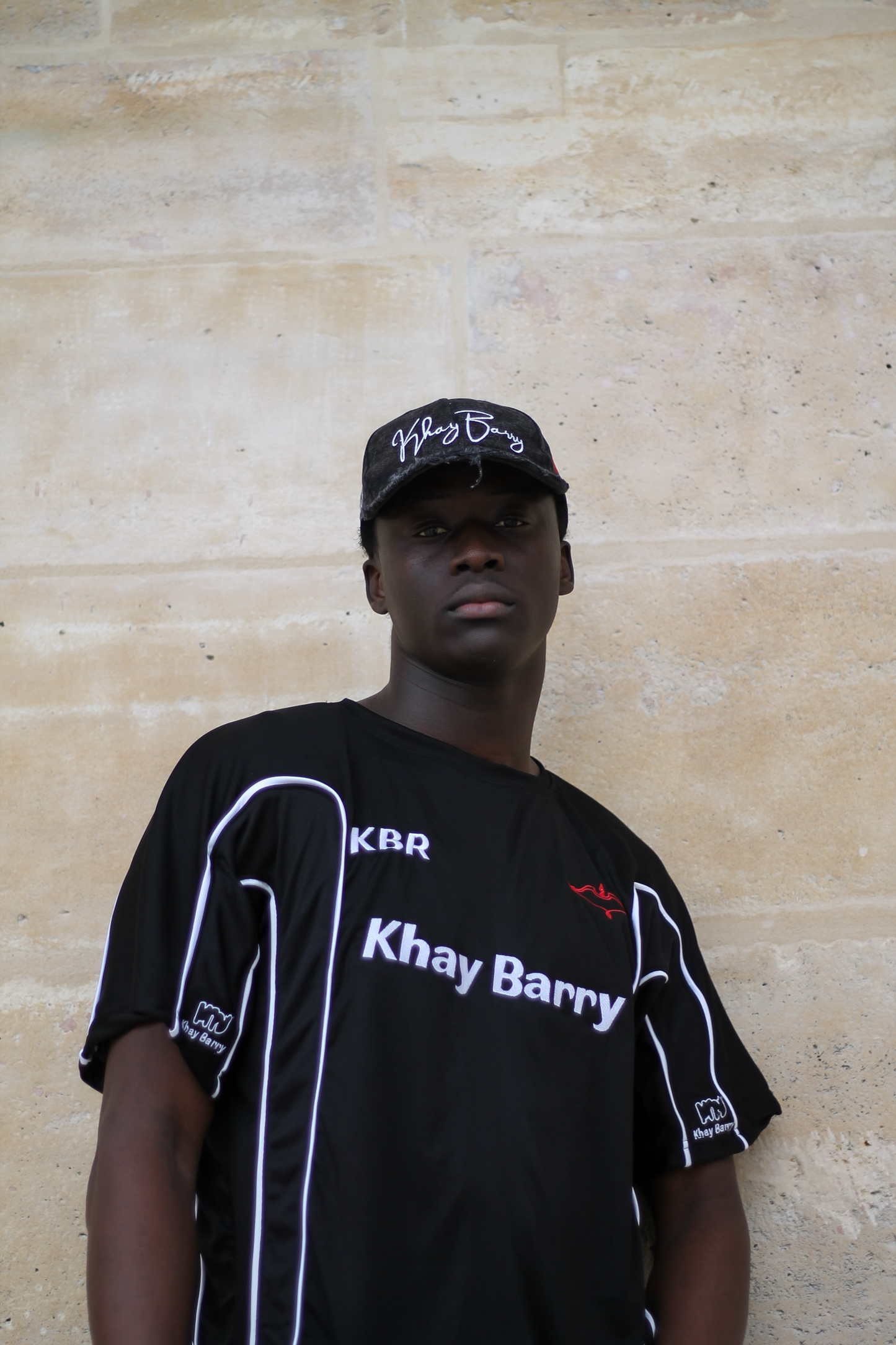 Soccer Barry Noir brodé unisexe