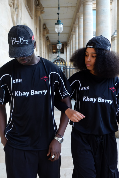 Soccer Barry Noir brodé unisexe