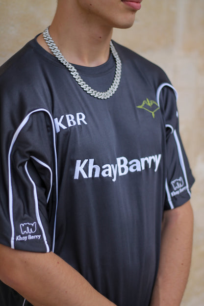 Soccer Barry gris brodé unisexe