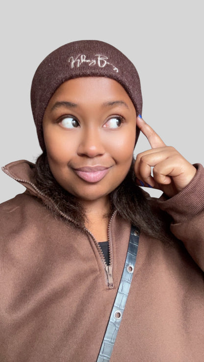 Beanie Khay – Bonnet Mohair marron Unisexe