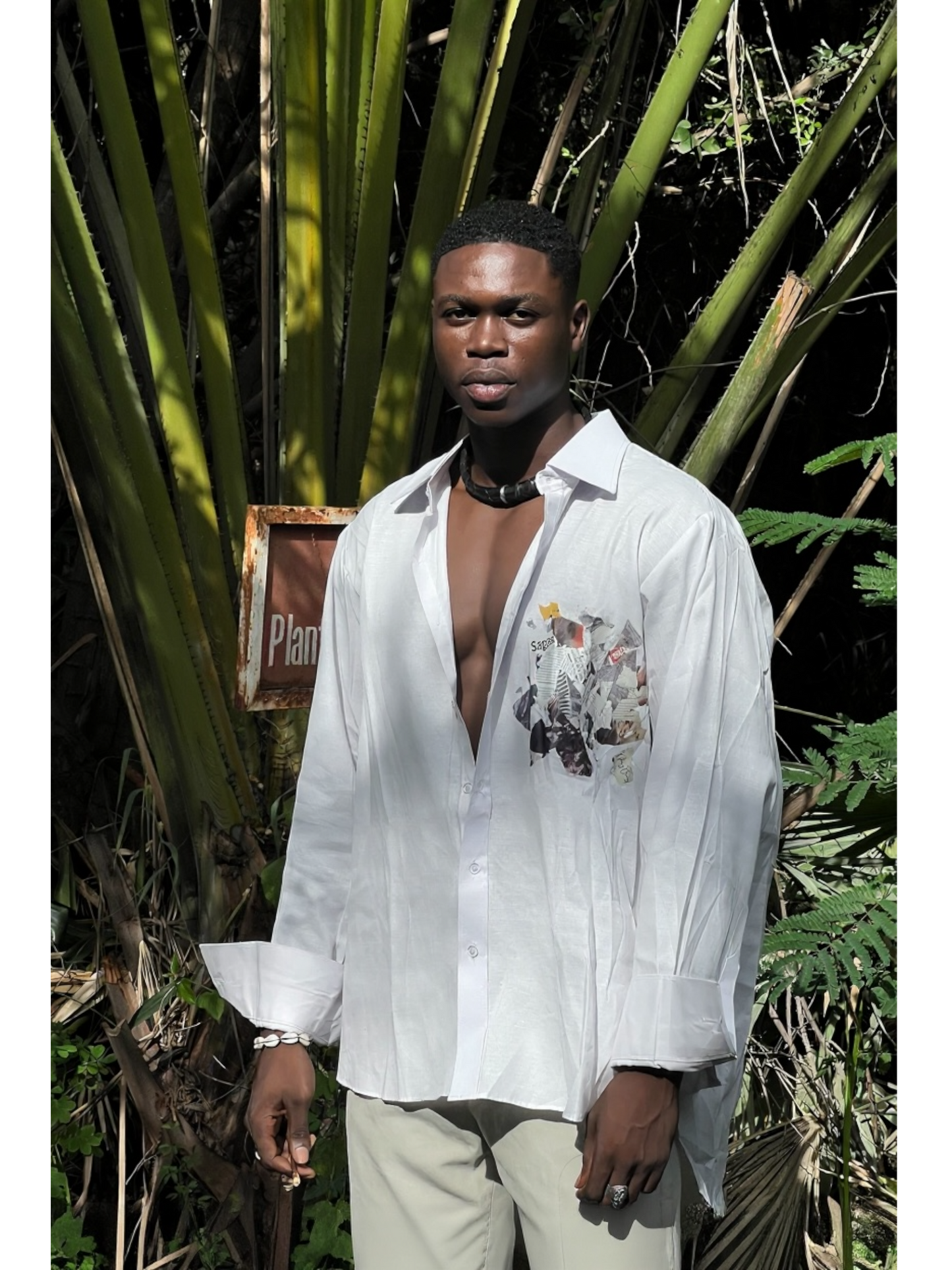 La Chemise Khay oversize blanche unisexe