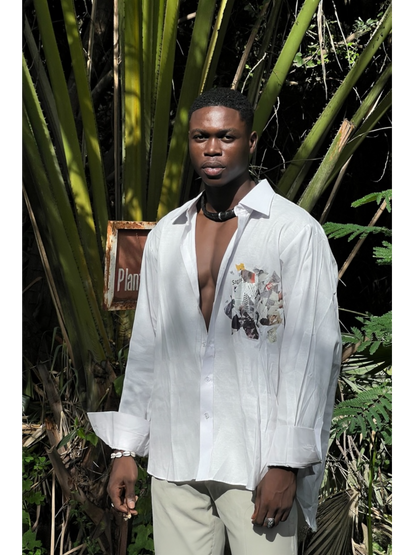 La Chemise Khay oversize blanche unisexe