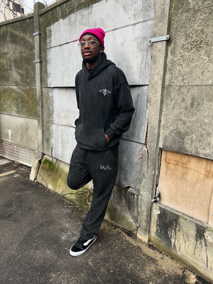 Ensemble Comfy set Khay - Gris anthracite délavé unisexe