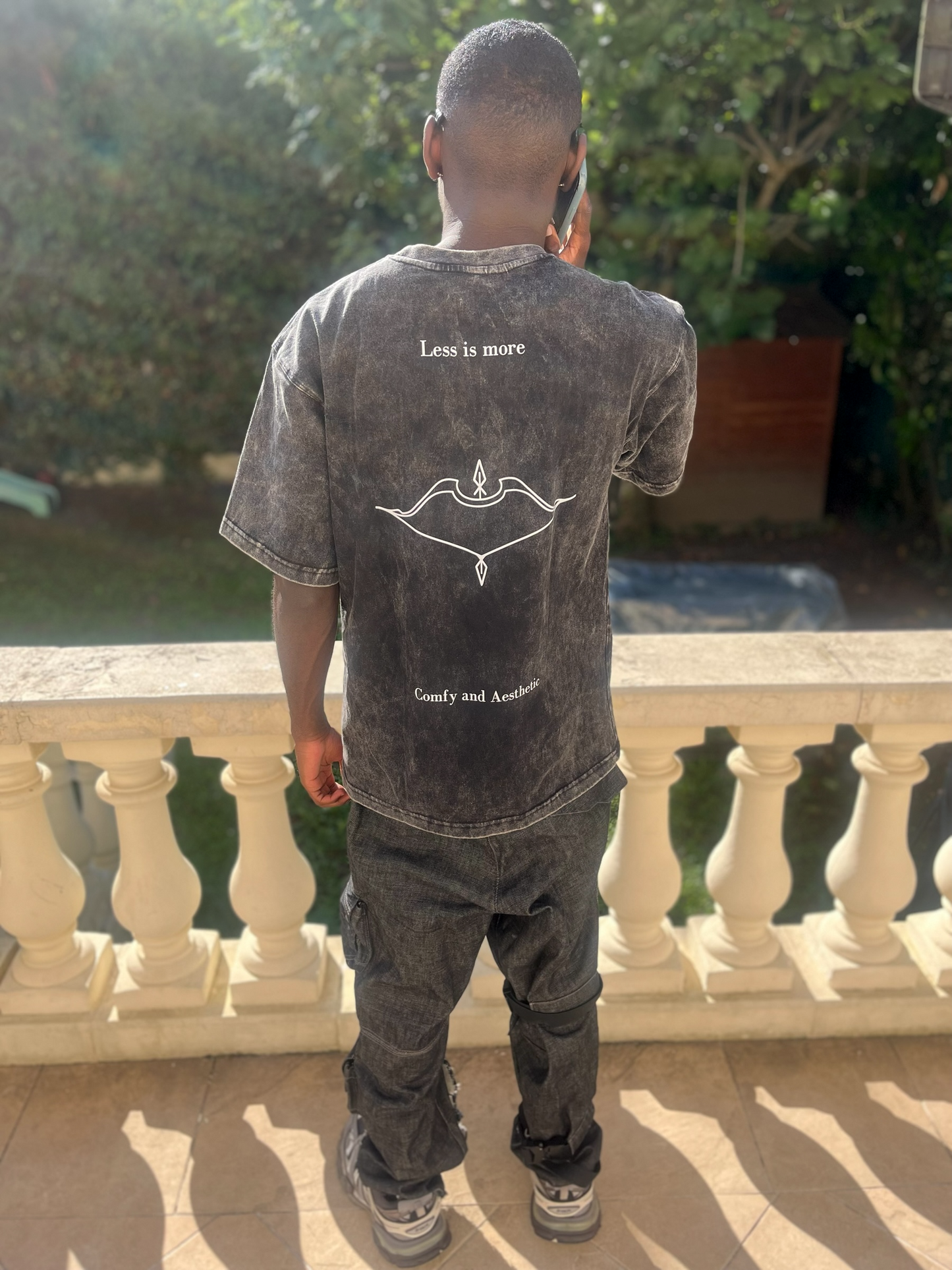 Arkhaytype T-shirt – Gris Délavé Anthracite unisexe
